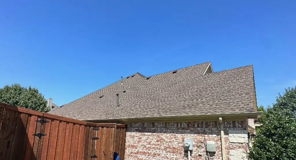 Completed roof replacement project in Ross